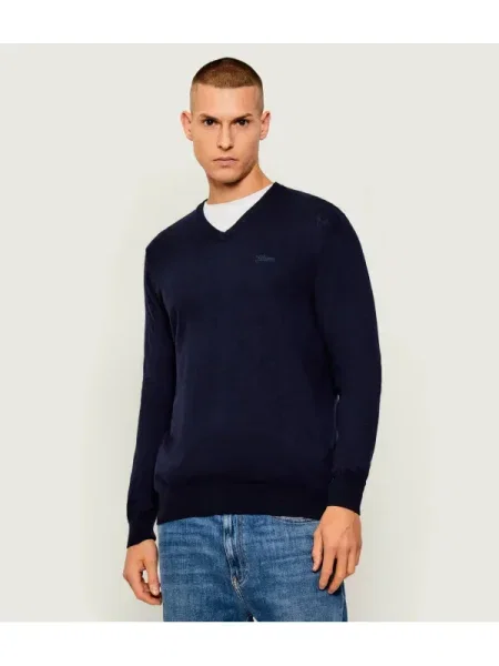 GUESS Pulover DAREN | cu adaos de mătase