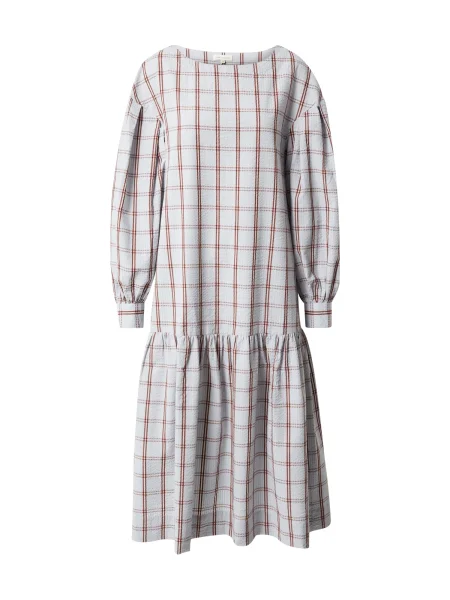 Esmé Studios Rochie tip bluză Ebony deschis / roşu închis gri