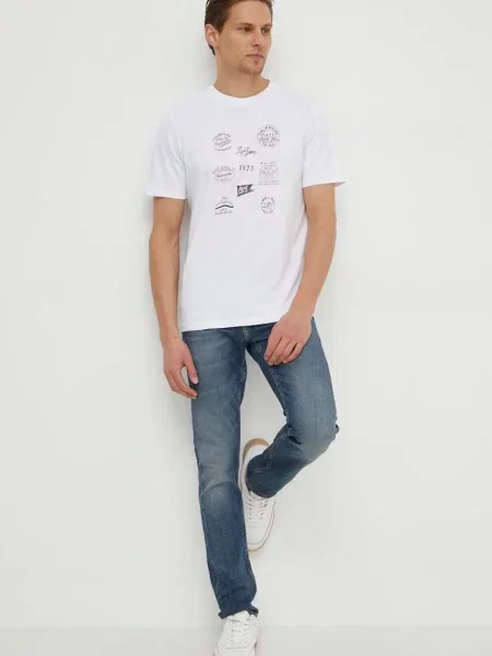 Футболка Pepe Jeans CHAY з принтом білий
