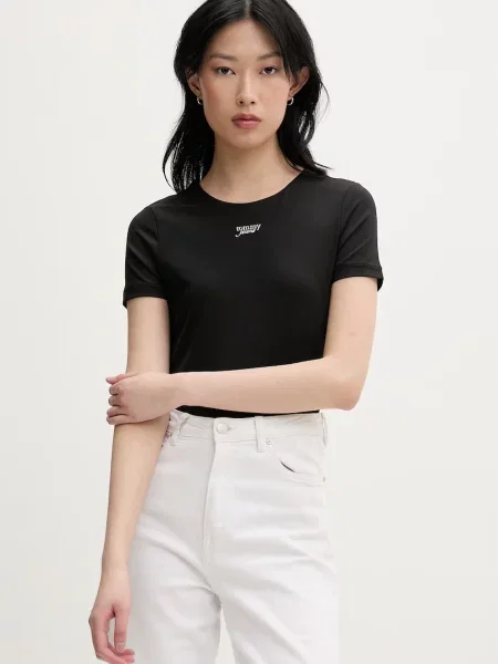 Tommy Jeans tricou pentru femei negru