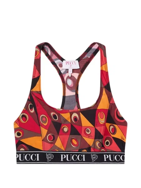 Top Pucci cu imagine roșu