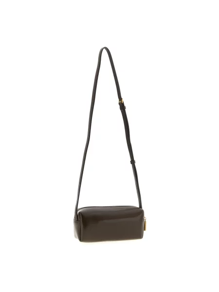 Torebka crossbody Khaite skórzana brązowa