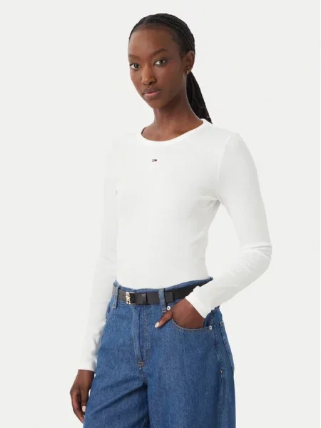 Tommy Jeans Tričko azúrová biela
