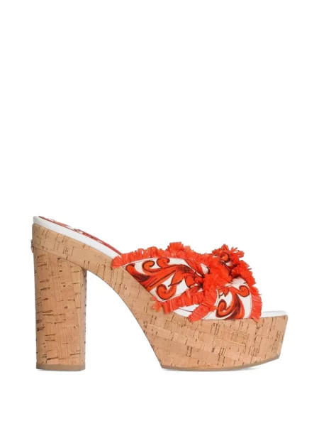 Sandale Dolce & Gabbana cu imagine portocaliu