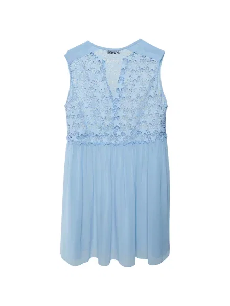 Rochie mini Sandro din dantelă albastru