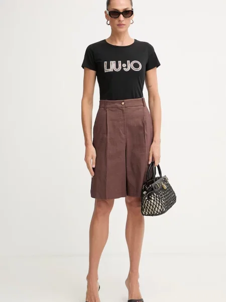 Pinko бермуди з льоном