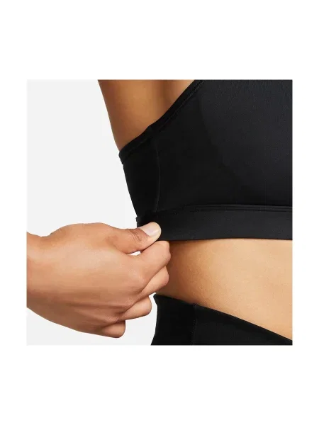 NIKE Športová podprsenka SWOOSH / biela čierna