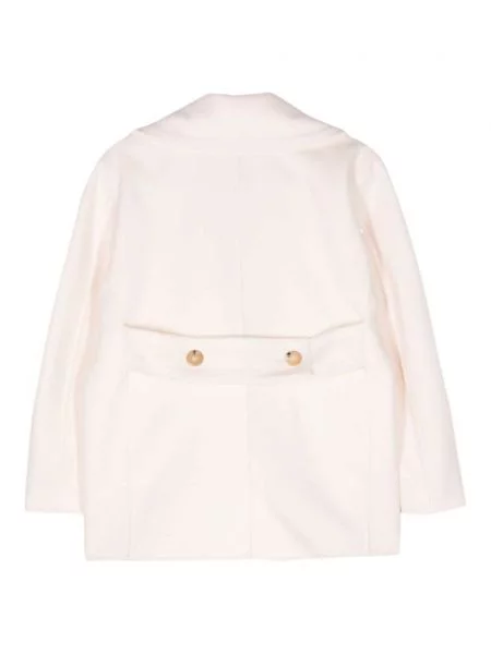 Vilnonis paltas Max Mara rožinė