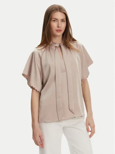 Bruuns Bazaar Bluză Beckia Wendi bej