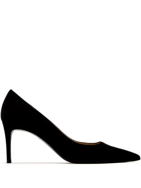 Pantofi cu toc Stuart Weitzman din piele de căprioară negru