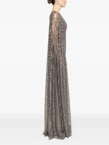 Rochie maxi Nissa de costum gri