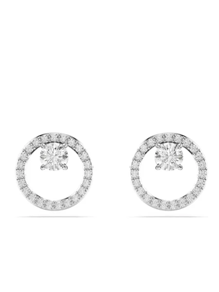 Kolczyki Swarovski z ćwiekami szare