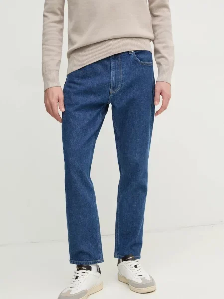 Дънки Calvin Klein Jeans синьо