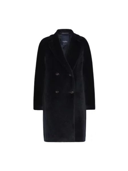 Płaszcz Max Mara wełniany niebieski