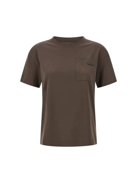 Koszulka Brunello Cucinelli brązowa