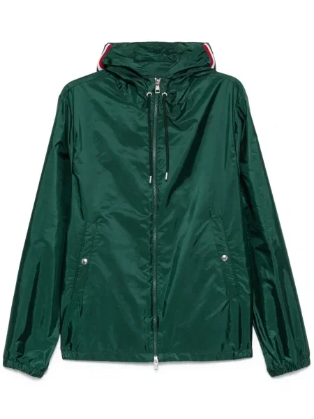 Geacă de vânt Moncler cu glugă verde