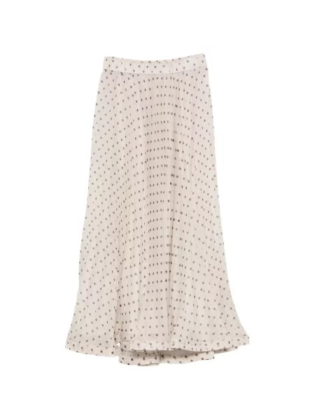 Maksi spódnica plisowana Parosh w grochy