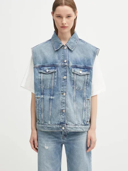 Anine Bing vestă jeans rory vest