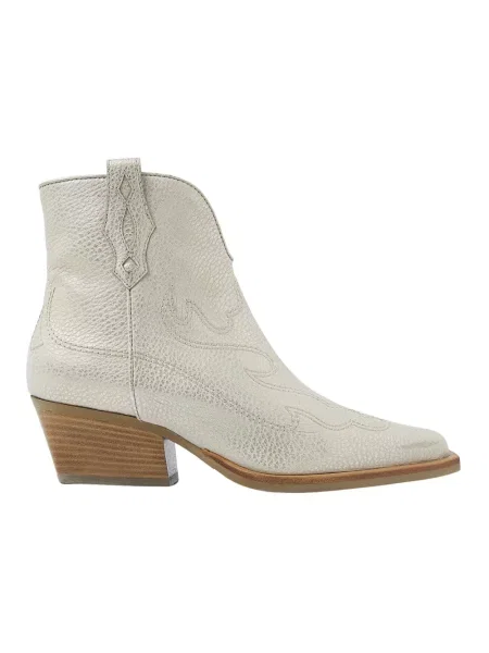 Buty do kostki Via Vai skórzane beżowe