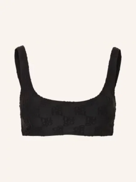 Top Hugo frotte czarny