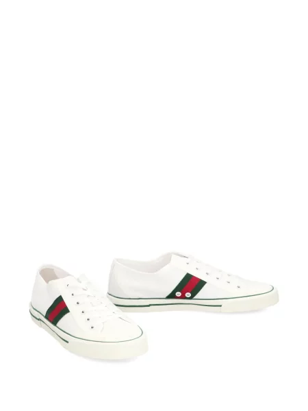 Sneakerși Gucci cu dungi alb