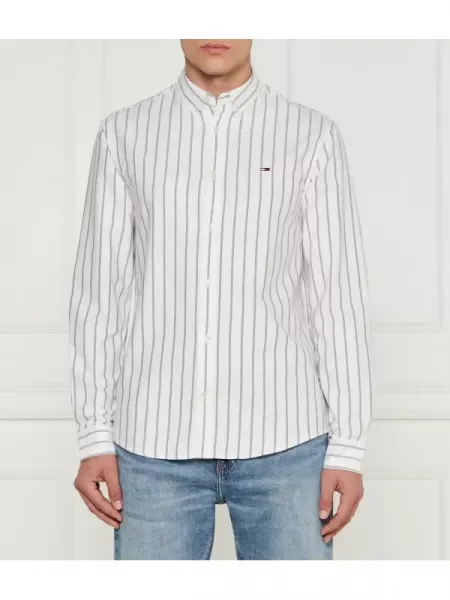 Tommy Jeans Cămașă OXFORD alb