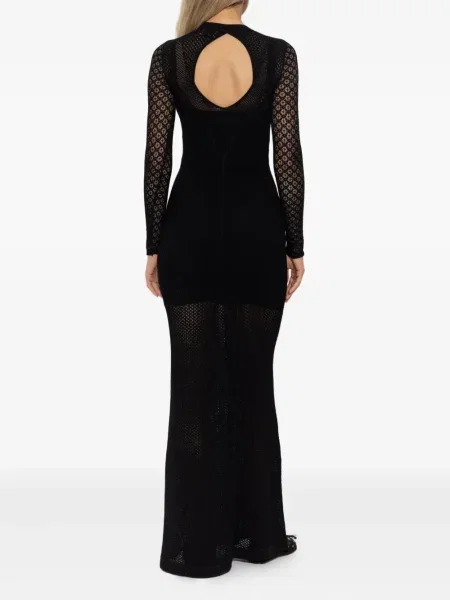 Rochie maxi Isabel Marant tricotate de costum negru