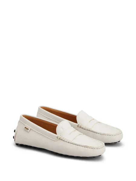 Pantofi loafer Tod's din piele alb