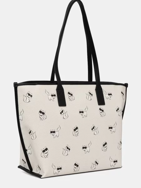 Karl Lagerfeld geantă shopper pentru femei IKON alb