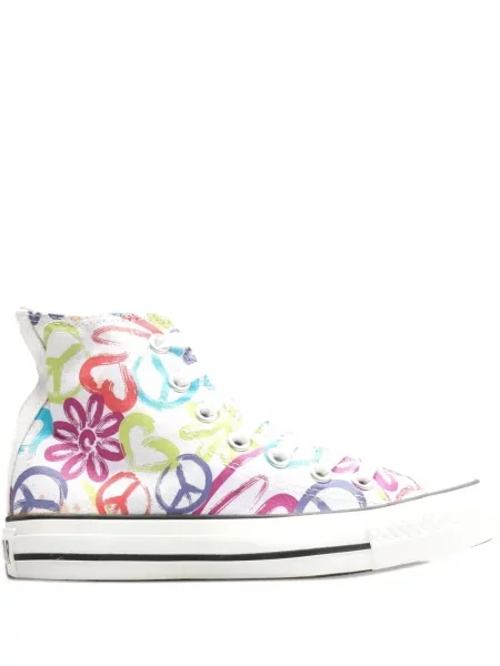 Květinové tenisky Converse Chuck Taylor All Star s třásněmi bílé