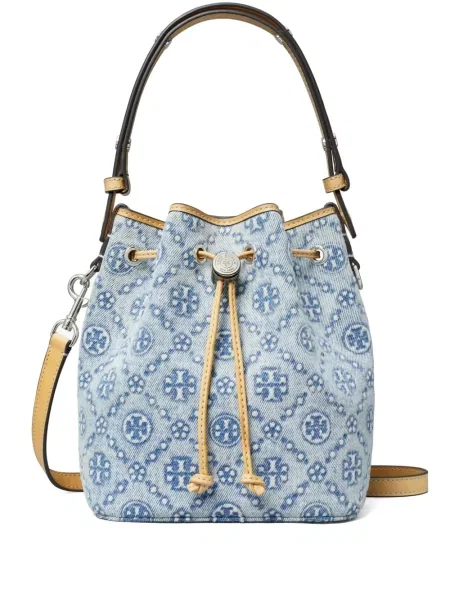 Geantă bucket Tory Burch albastru