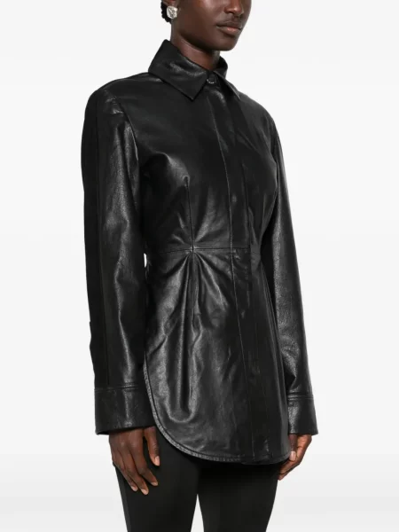 Geanta de piele Sportmax negru