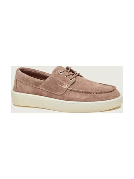 BOSS BLACK Mocasini Randal | piele întoarsă negru