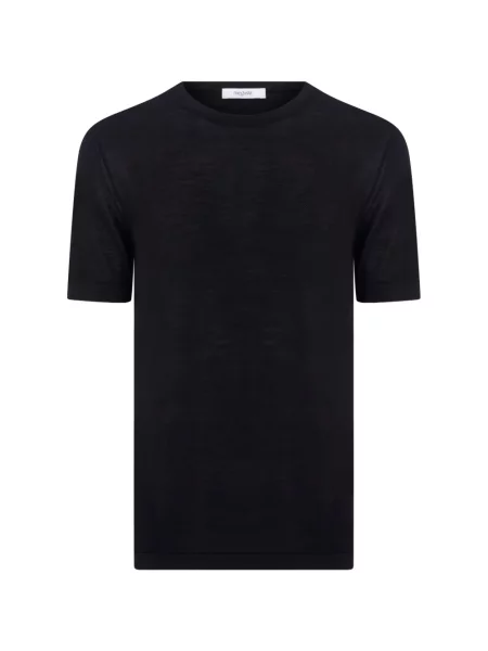 Tricou Megusta din cașmir negru