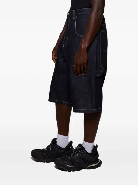 Pantaloni scurți din denim Vetements albastru