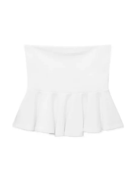 Peplum top Mango bílý