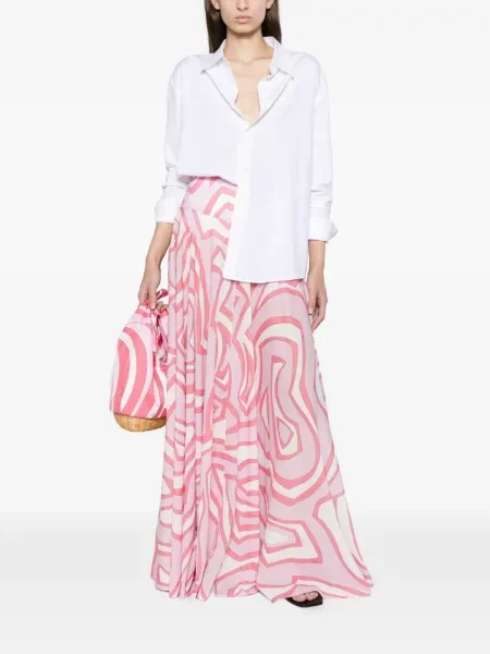 Fusta maxi Pucci roz