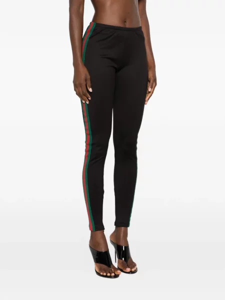 Pantaloni Gucci cu dungi negru