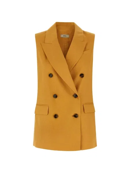 Kamizelka Herno dwurzędowa żółta