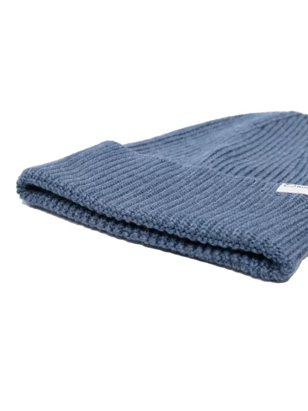 Μάλλινος σκούφος Woolrich μπλε