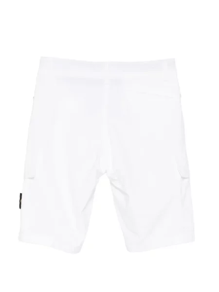 Dětské šortky cargo Stone Island bílé