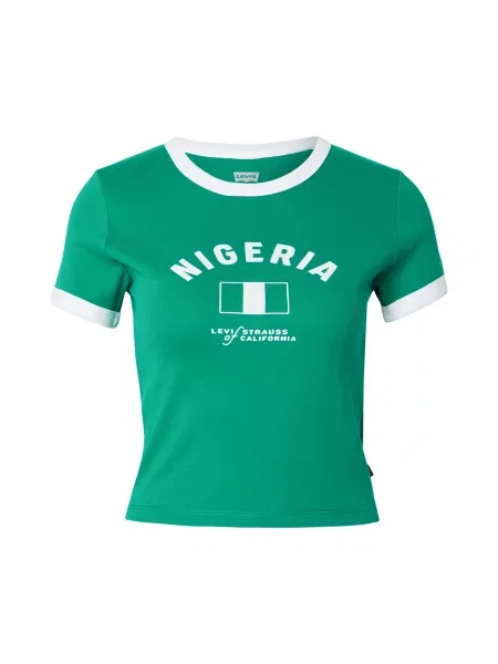 LEVI'S ® Póló Nigeria  Ringer Tee zöld fehér