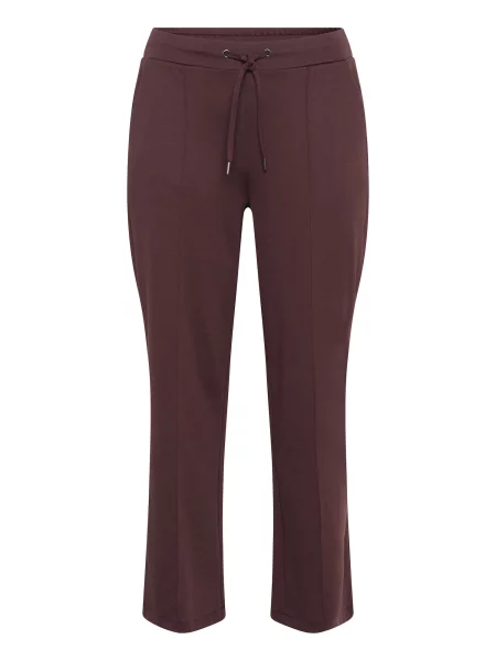 KAFFE CURVE Pantaloni Jenna închis maro