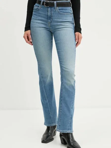Дънки Levi's с висока талия синьо