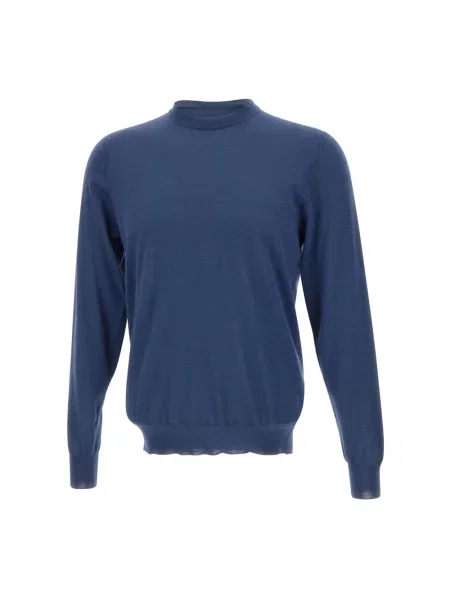 Sweter Filippo De Laurentiis wełniany niebieski