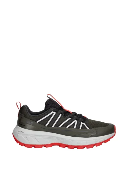 Sneakerși Jack Wolfskin cu șireturi din dantelă gri