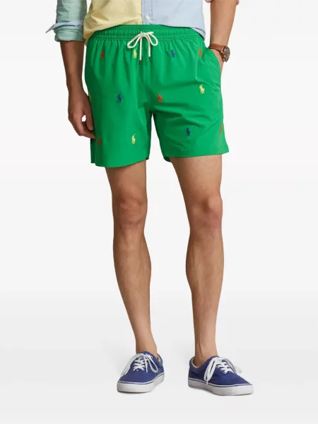 Hlače Polo Ralph Lauren s vezom s cvjetnim printom s vezicama plava