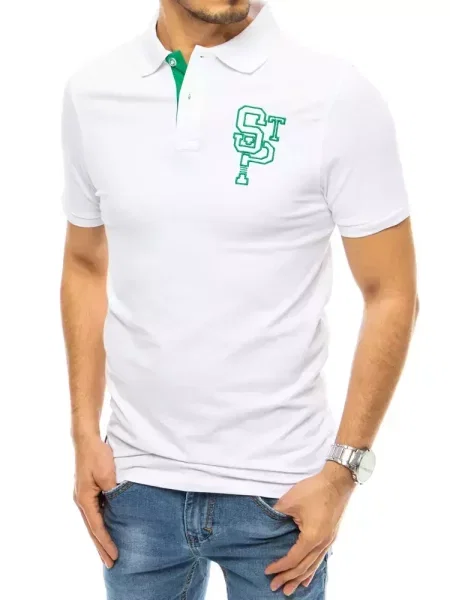 Tricou polo Dstreet alb