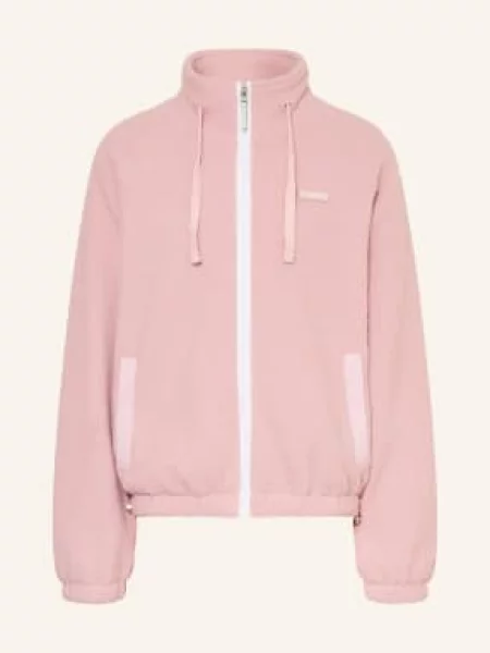 Flâneur Bunda Z Medvídčího Kožešiny Fleece růžová bílá