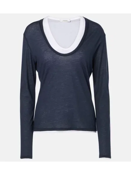 Tricou Dorothee Schumacher din jerseu albastru